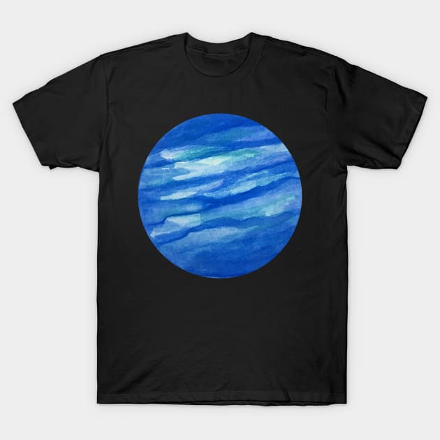 Abstract Blue Moon T-Shirt by gronly